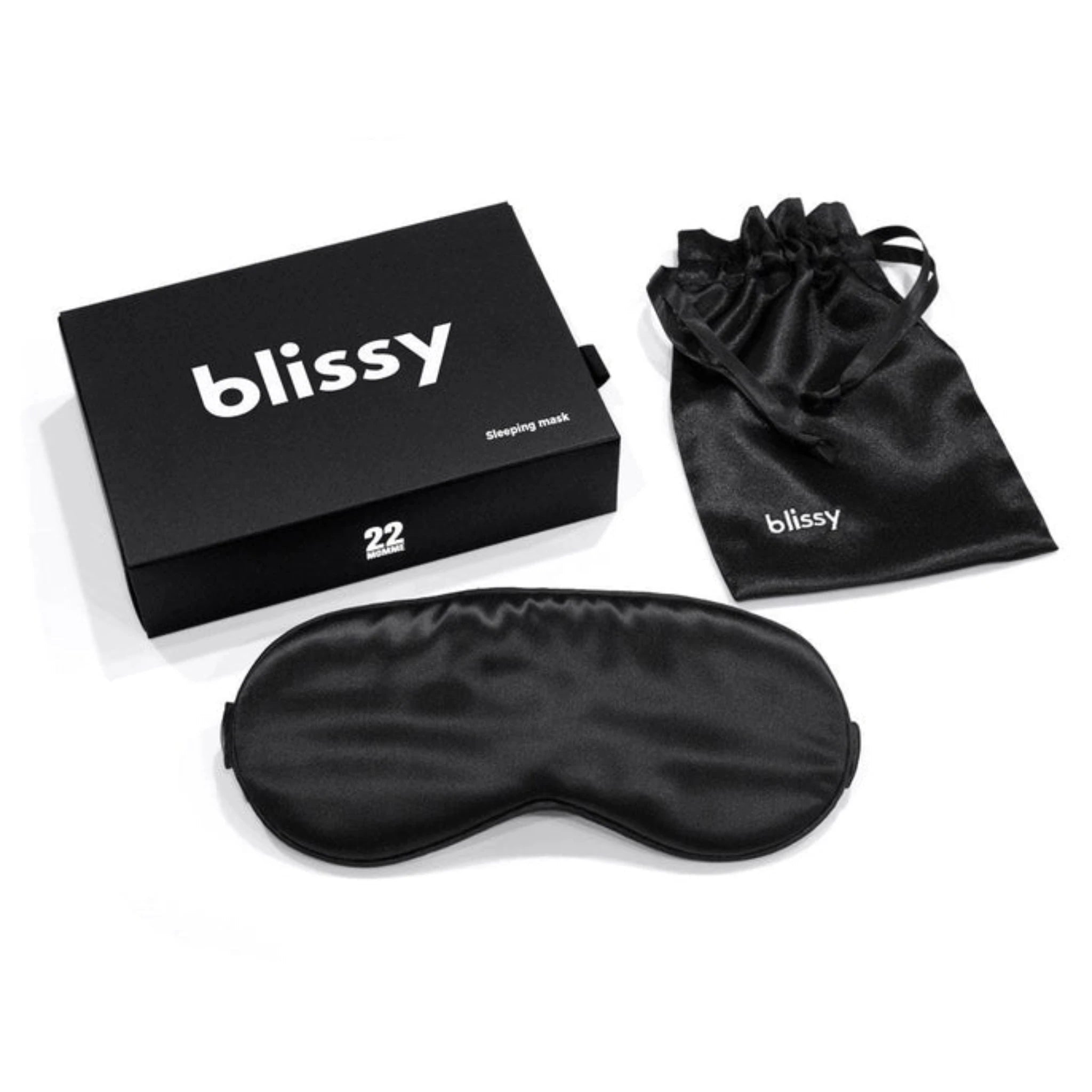 BLISSY silke sovemaske – 100 % mulberry silke